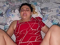 Blonde latina whore begs for rough fuck before sleep hits