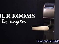 I hooked up with hot glamorous latina lesbian after club dancing lick