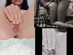 Whoa teen babe masturbates watching hot lesbian action petite amateurs 😍🔥