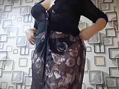 Hot curvy asian mature latina big natural tits passionate solo play nipples puffy