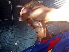 stroking my throbbing cock outdoors feels so risky