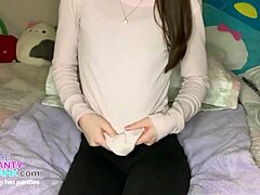 Pigtails Teen Dildos Tight Pussy to Dripping Cream Orgasm!