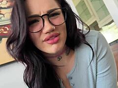 Sweet Busty Stepdaughter Nova Cane Rides Cowgirl Creampie Taboo Pov