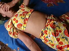 Skinny Thai Babysitter Teen Gives Tight Anal in Cosplay Costume