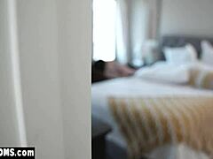 Curious brunette housewife explores solo pleasures in secret