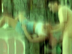 Evie Christian's heart races sneaking into locker room eyeing Kai Jaxon's naked body before sucking his dick