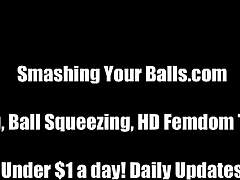 Mistress Kicks Balls Brutally Back Into Stomach