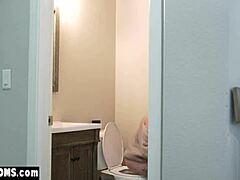 Curious brunette housewife explores solo pleasures in secret