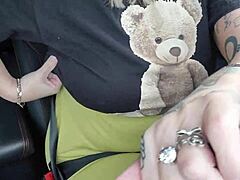 driving around with my huge tits out totally exposed 😍👅🚗