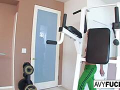 wanna watch avy scott pounded hard during workout?