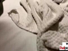 Amateur Thai Teen's Skinny Pussy Pounded by Monster Cock on Train