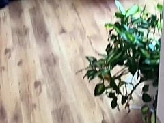 Hot roommate catches peeper fucks her shaved pussy lips creampie pov