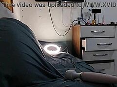 babe licks ass then machine fucks her tight hole