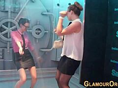 Glam Sluts' Interracial Gangbang Sucking Orgy in Shower Party!