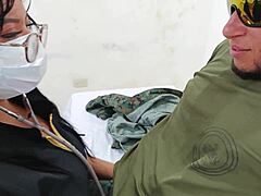horny latina doctor milf seduces fucks military patient hard in hospital like slut