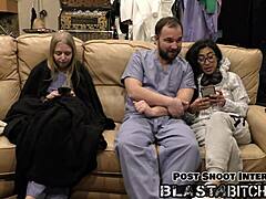 jasmines hairy pussy n ass get doggystyled n blasted with cum pov nurse patient moans