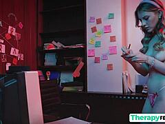 blonde teen craves therapist's cock in therapy session