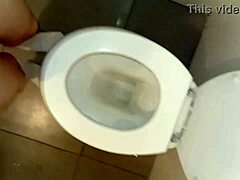 peeing with my husband dressed as woman, we head to bathroom together but i leak everywhere wait...