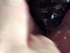 black cock blasts huge cum creampie closeup fat bbw milf juicy bubble ass pussy