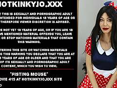 Hotkinkyjo Stretches Mouse with Brutal Anal Fisting