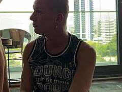 cuckold watches skinny wife fucked rough outdoors by group