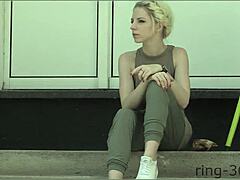 vanessa wolff strips fully nude and poses her ass in extreme public spots