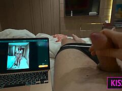 stepmom shares tight hotel bed lets horny stepson cum all over fat ass