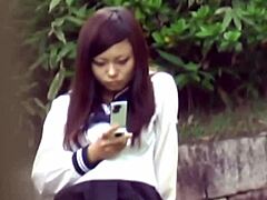 i'm fingering this hot asian outdoor till she pisses everywhere voyeur style... uh high def golden shower