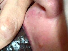 black cock blasts huge cum creampie closeup fat bbw milf juicy bubble ass pussy