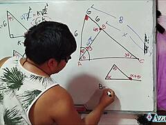 ASIAN NERD STUDENT TEACHES BEDROOM SEX MATH LESSON!