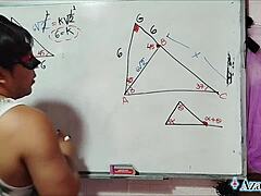 ASIAN NERD STUDENT TEACHES BEDROOM SEX MATH LESSON!