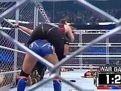 Female wrestlers battle fiercely in survivor series 2022 wargames