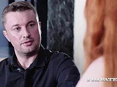 All Natural Redhead Ella Hughes Drilled Deep in Pussy and Ass Private