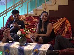 whoa bhabhi joins wild gangbang party 😍 monster cocks pounding wet pussy everywhere!!