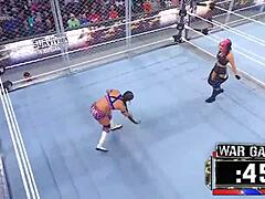 Female wrestlers battle fiercely in survivor series 2022 wargames