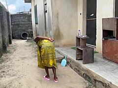 black pussy squirts endlessly riding harveyxbush's huge cock doggystyle backstage