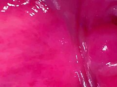 amateur shaved PINK PUSSY closeup 269 days post virginity loss wet lick