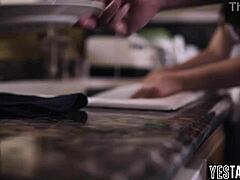 Big Ass Chubby Teen Seduces Stepmom's Sleazy BF for POV Cock Ride