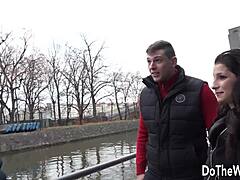 jocelyne black feeds cuckold bbc anal creampie straight from ass