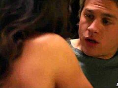 Lizzy Caplan bares small tits in frankie boom 2013 celebrity topless scene