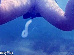 Swimming Turns Steamy with Deep Underwater Creampie Filling Wet Pussy