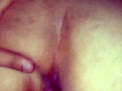 she masturbates wildly with dildo then begs husband to fuck her big ass hard