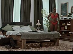 Time Traveler Face Fucks Natural Titted Black Secretary In Interracial Freeze Fetish