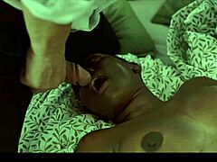 Time Traveler Face Fucks Natural Titted Black Secretary In Interracial Freeze Fetish