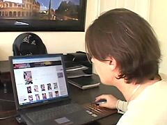 18-Year-Old Keri Sable's Shaved Teen Pussy Gapes on Monster Cock in Heels