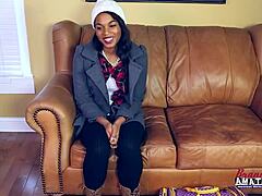 WOW, SKYLAR'S BIG TITS SHAKE AS HITACHI MAKES HER SHAVED PUSSY SQUIRT WILD!