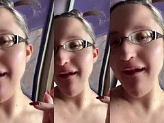 wanna hear me chew this huge food messily with glasses on?