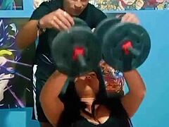 Fucking Stepsis in Gym Workout