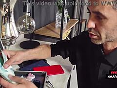 grandma pays rent with milf pussy bent over doggystyle for young cock quickie