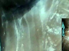 Cyndy Blackslave Fingers Pussy to Squirt in Steamy Shower Close-Up